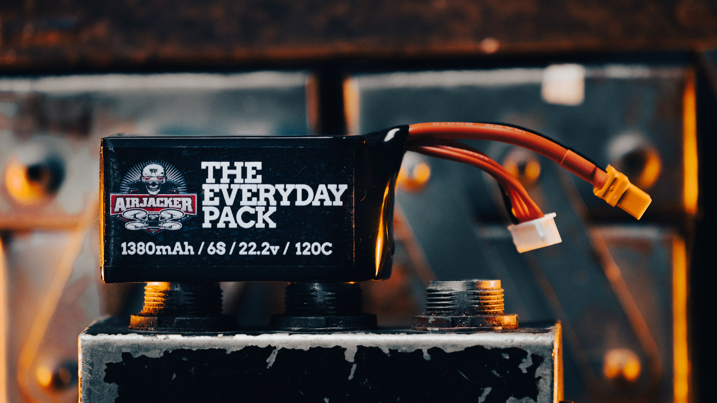 Airjacker Everyday Pack 1380mAh 6S 22.2V 120C Lipo Battery