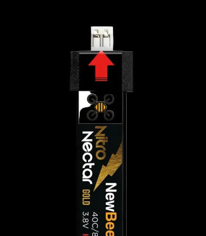 NewBeeDrone Nitro Nectar Gold 300mAh 1S HV LiPo Battery JST-PH2 (4 Pack)