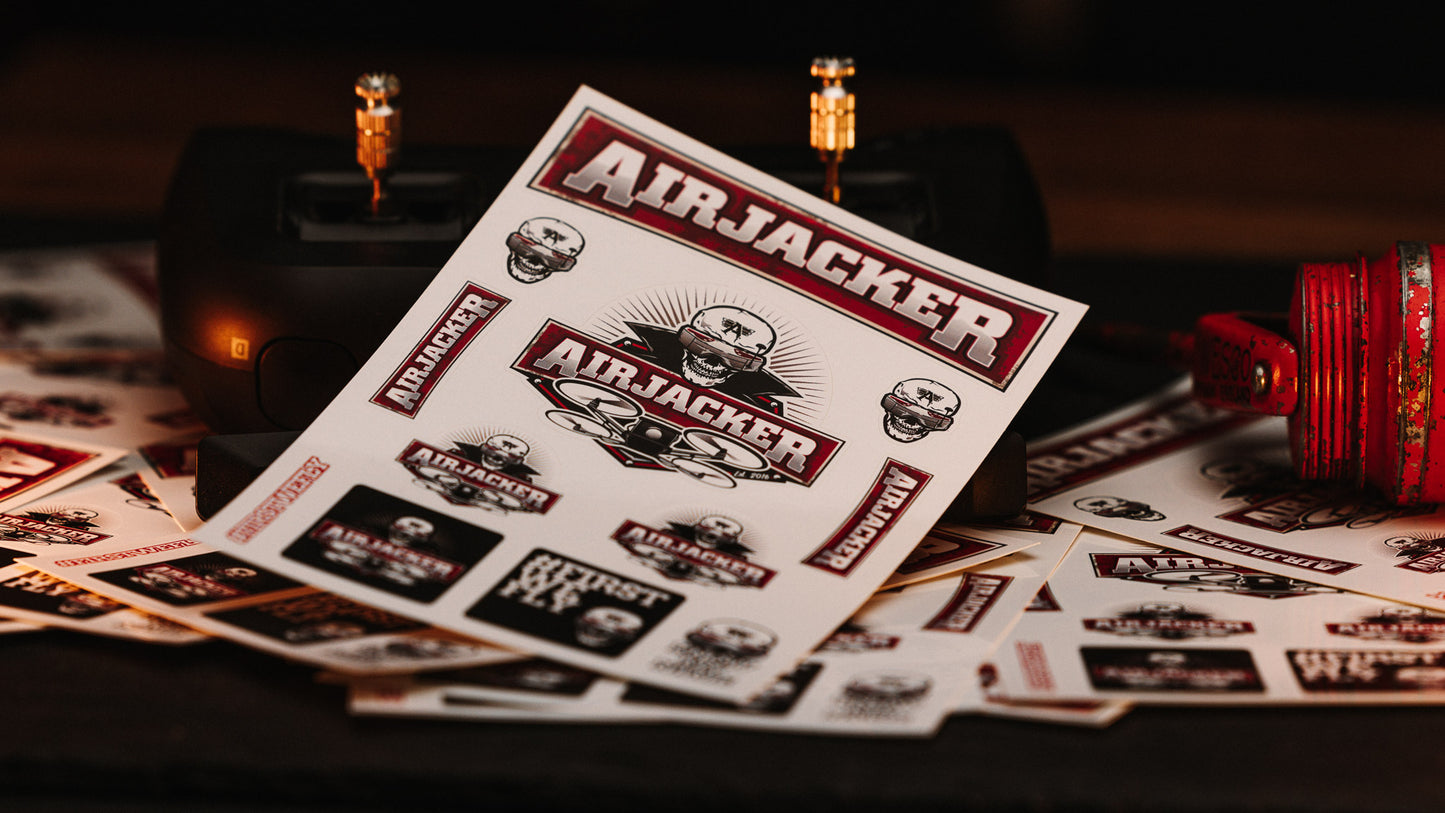 Airjacker Sticker Sheet V2