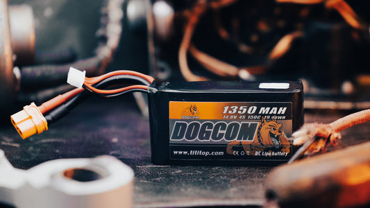 Dogcom 1350mAh 4S 14.8V 150C Lipo Battery